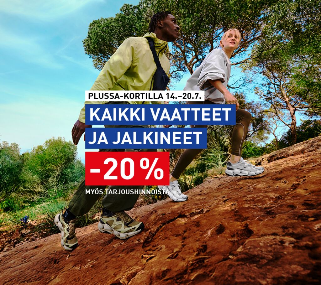 Kaikki vaatteet ja kengät -20%