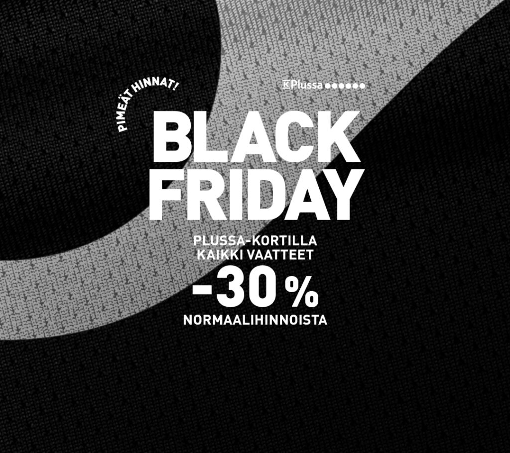 Black Week -30% vaatetarjous