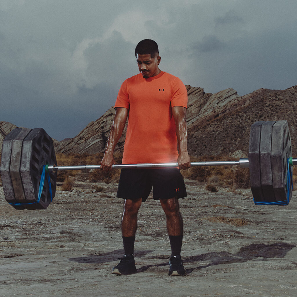 Under Armour men walking