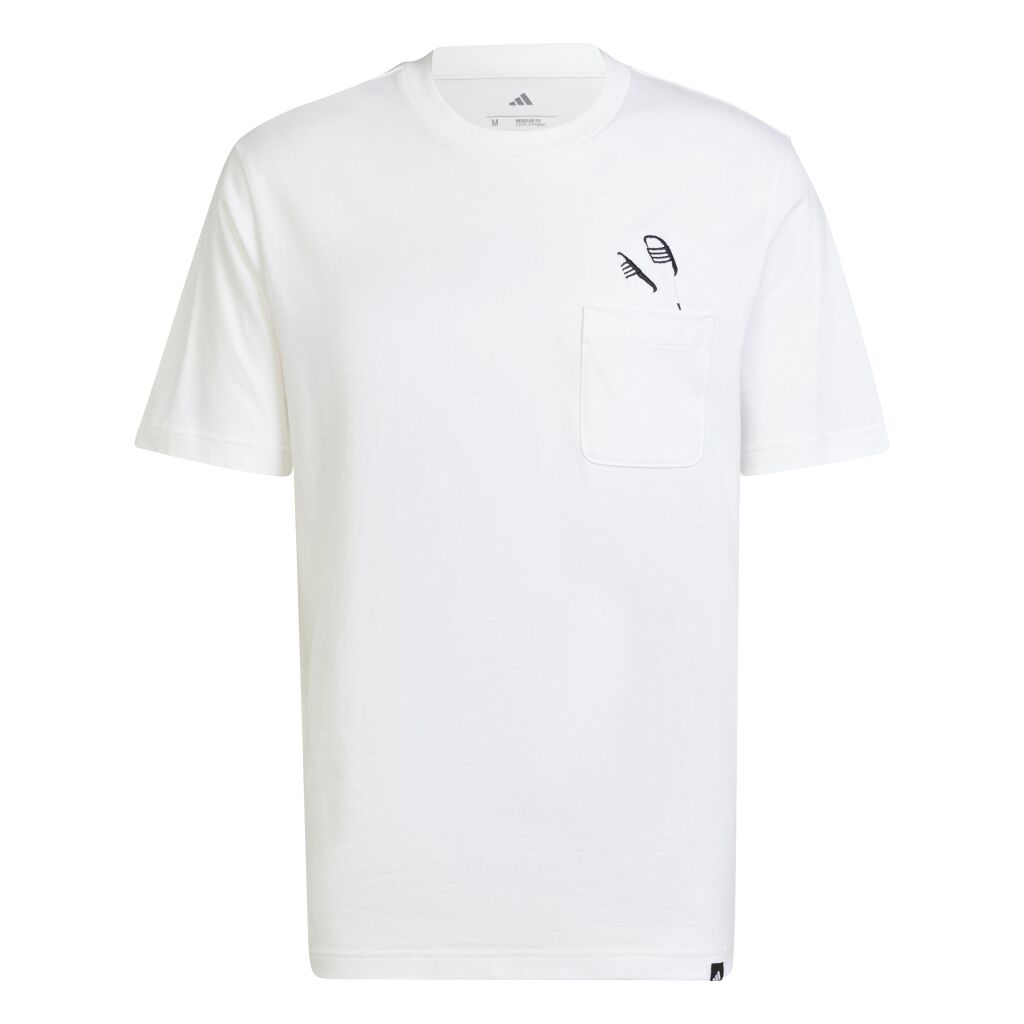 adidas Lounge Slides Graphic Pocket T-Shirt
