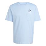 adidas Lounge Slides Graphic Pocket T-Shirt