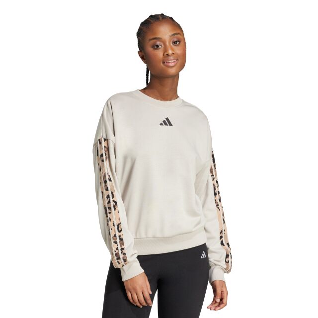 adidas Animal Print 3-Stripes Sweatshirt - naisten pitkähihainen paita
