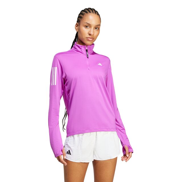adidas Own the Run Half-Zip Jacket W - naisten pitkähihainen paita