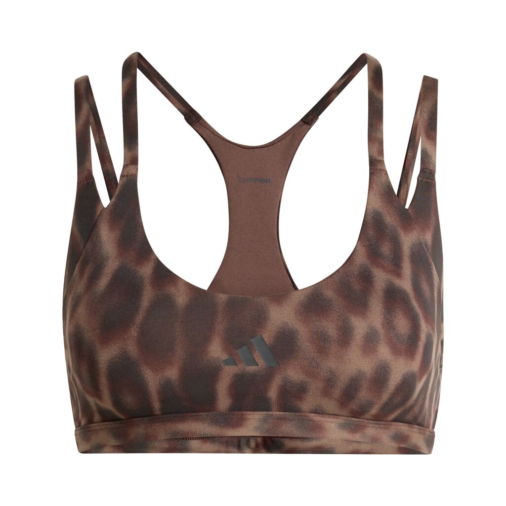 adidas Optime Leopard Strappy Light Support Bra