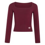 adidas Originals Slim Front Square Collar Long-Sleeve Top