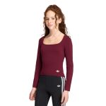adidas Originals Slim Front Square Collar Long-Sleeve Top