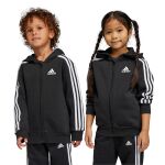 adidas Essentials 3-Stripes Zip Hooded Jacket Jr