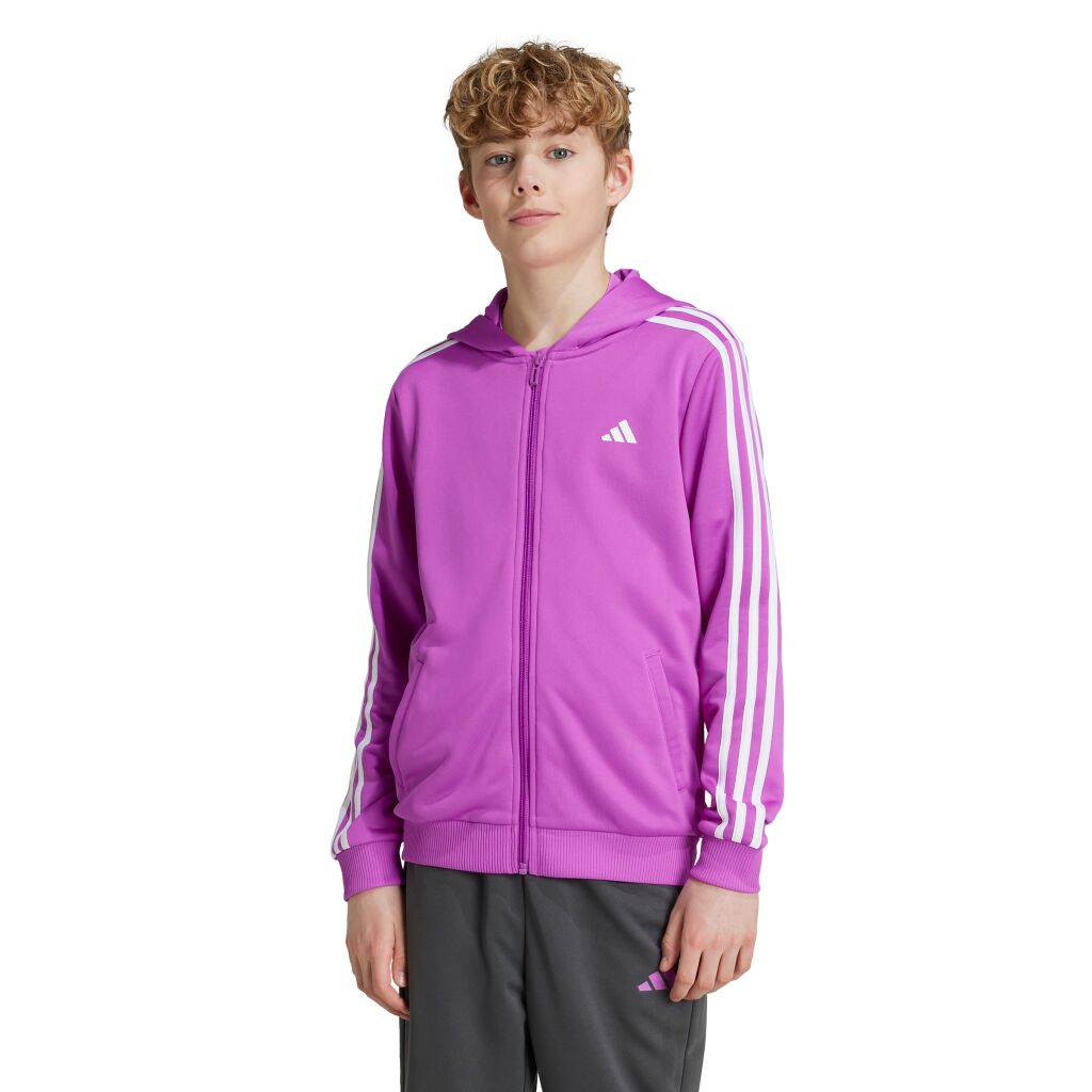 adidas Train Ess 3-Stripes -Fit Full-Zip Hoodie Jr