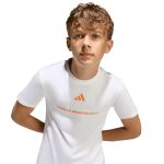 adidas Slogan Single Jersey T-Shirt Jr