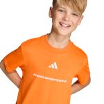 adidas Slogan Single Jersey T-Shirt Jr