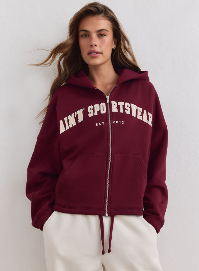 AIM'N Varsity Sweat Zip Hood