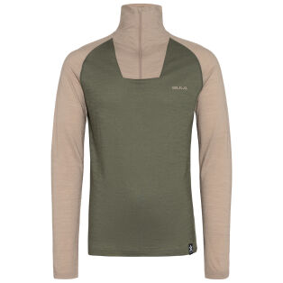 Bula Retro Merino Wool Halfzip Sweater M - miesten aluspaita