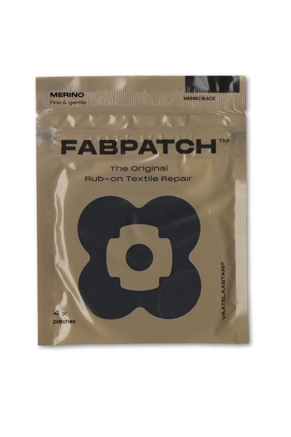 FABPATCH FABPATCH MERINO BLACK Vaatelaastari