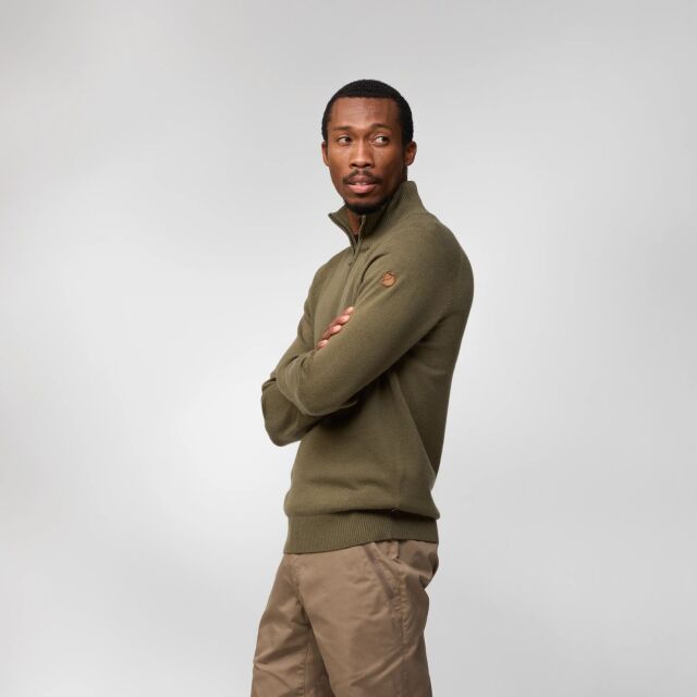 Fjällräven Övik Lite Half Zip M - miesten neule