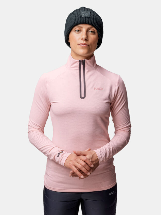 Halti Jaako W half zip shirt - naisten pitkähihainen paita