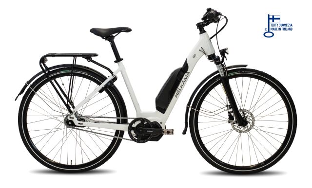 Helkama CE7 e-Bike 7-v 28" valkoinen - naisten citysähköpyörä