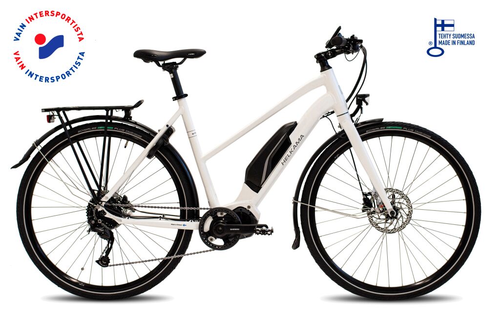 Helkama e-Hybrid 9 lady 28" 9-v valkoinen