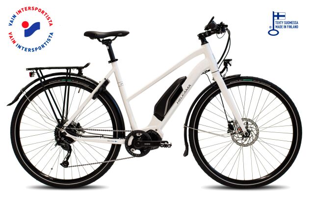 Helkama e-Hybrid 9 lady 28" 9-v valkoinen