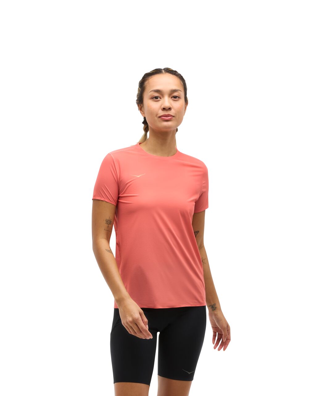 Hoka W Airolite Run Short Sleeve