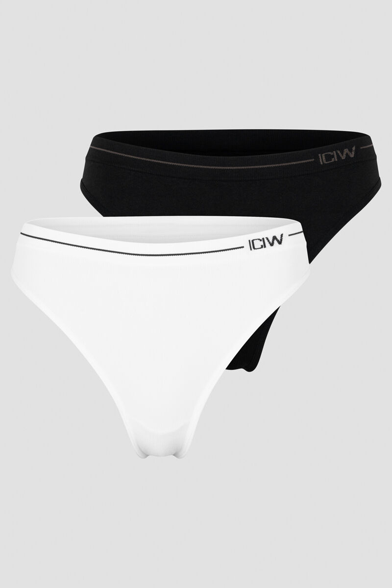 ICANIWILL Everyday Seamless Thong 2-pack