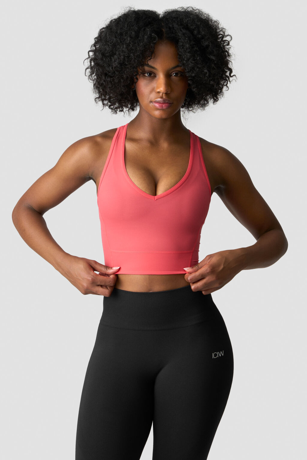 ICANIWILL Ignite Cropped V-Neck Tank Top