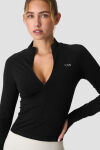 ICANIWILL Define Seamless Invisible 1/2 Zip LS W