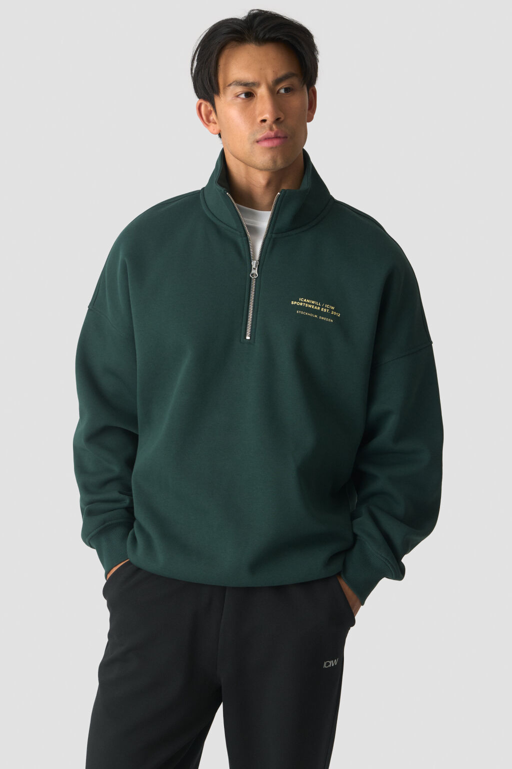 ICANIWILL Everyday 1/4 Zip Sweatshirt Print M