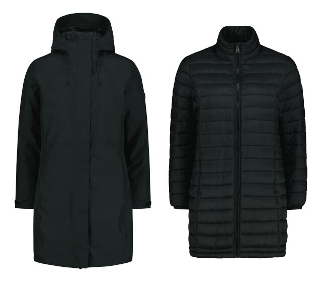 McKINLEY Jennifer 3in1 Coat W - naisten kevytvanutakki