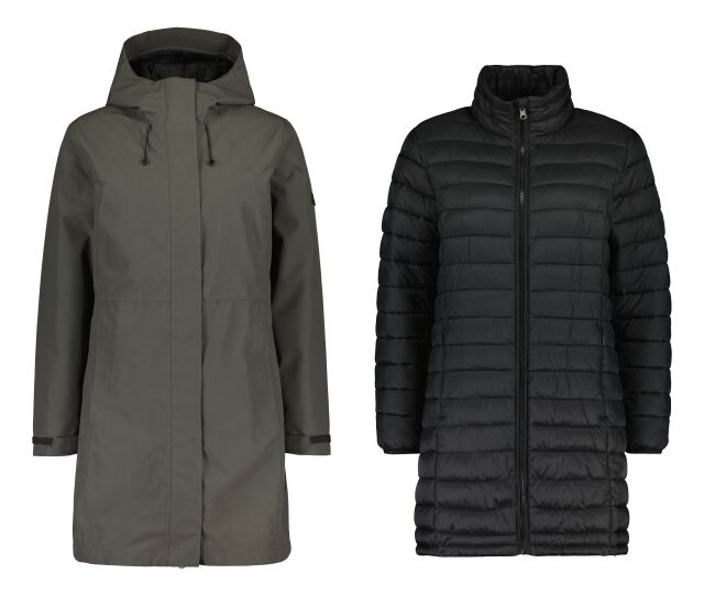 McKINLEY Jennifer 3in1 Coat W - naisten kevytvanutakki