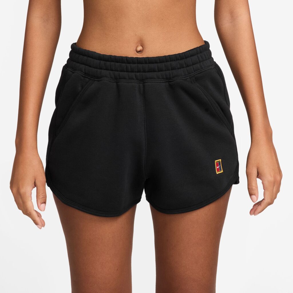 Nike NikeCourt Heritage WoMid-Rise Fleece Tennis Shorts