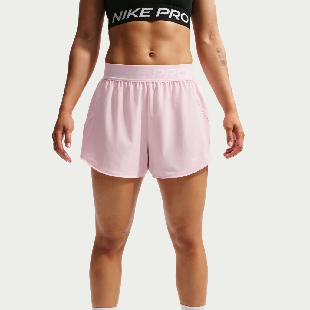 Nike Pro Women's Dri-FIT Mid-Rise Brief-Lined 3" Woven Shorts