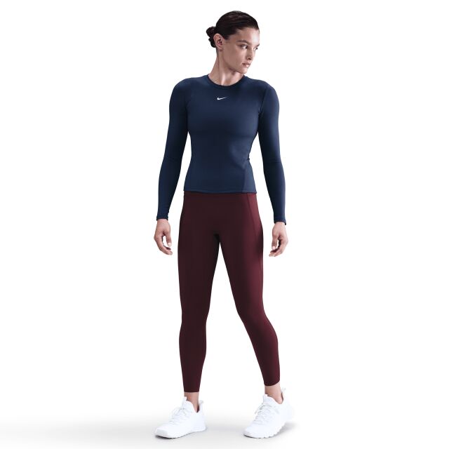 Nike One Fitted Dri-FIT Long-Sleeve Top - naisten pitkähihainen paita