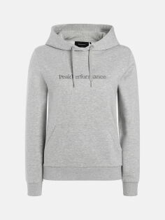 Peak Performance W Big Logo Hood Mel - huppari