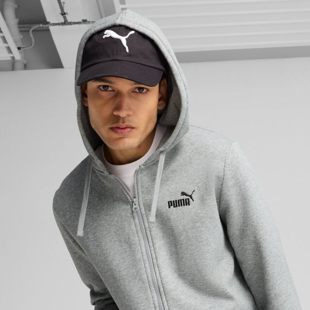 Puma Ess No. 1 Logo Full-Zip Hoodie Fl M - miesten huppari