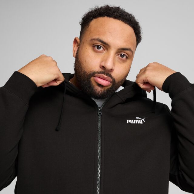 Puma Ess No. 1 Logo Full-Zip Hoodie Fl M - miesten huppari