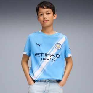 Puma Mcfc Home Jersey Replica Jr