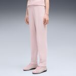 Puma Ess Elevated High Waist Straight Leg Rib Pants Jr