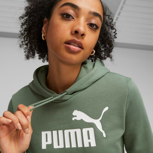 Puma Ess Logo Hoodie Fl W - naisten huppari