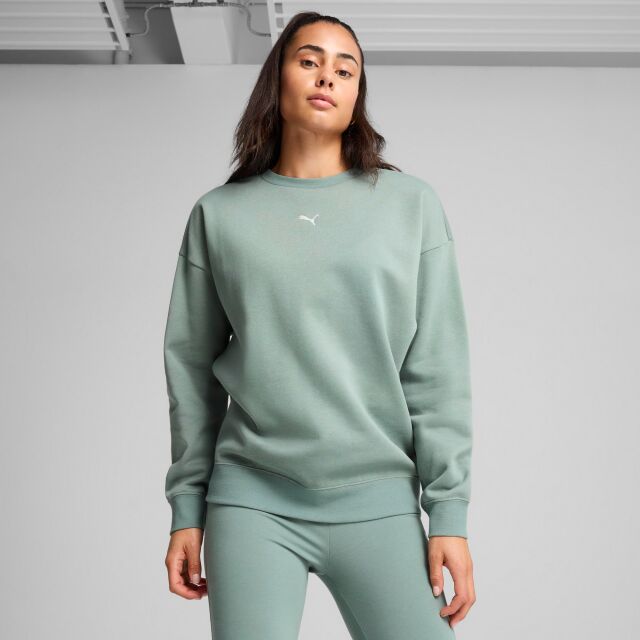 Puma Ess Oversized Crew Fl W - naisten collegepaita