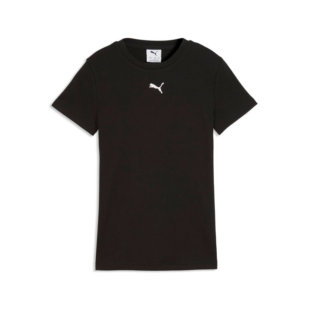 Puma Ess Elevated Rib Slim Tee Jr