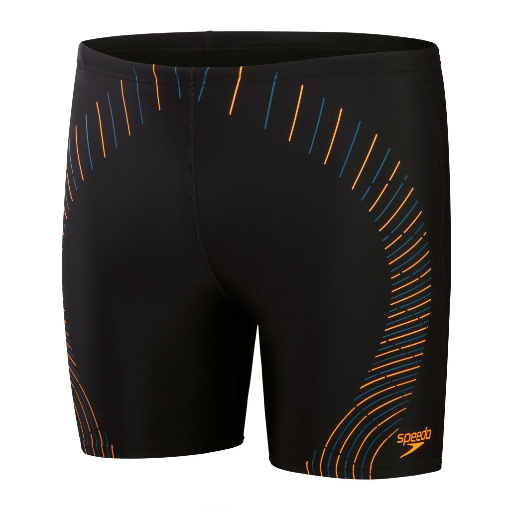 Speedo Duo Logo Print Mid Jammer M