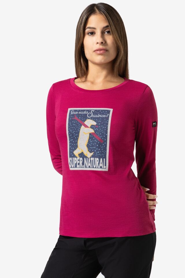 Super.Natural Skiatrice LS Tee W - naisten pitkähihainen paita