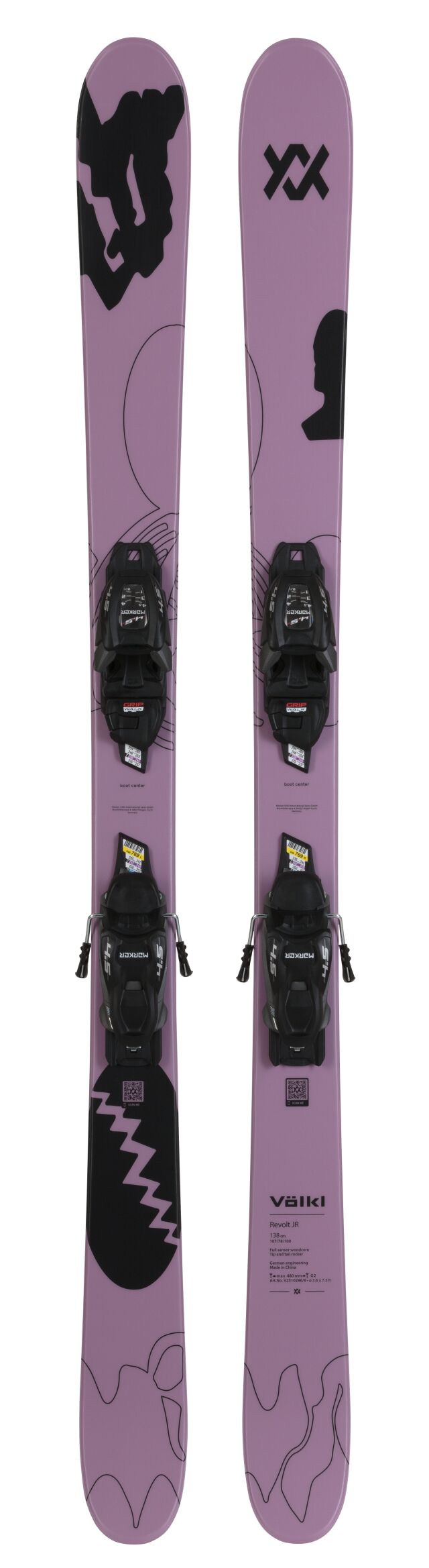 Völkl REVOLT JR URBAN + MARKER 7.0 VMOTION SIDE