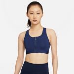 Nike Swoosh Padded Zip-Front Sports Bra W