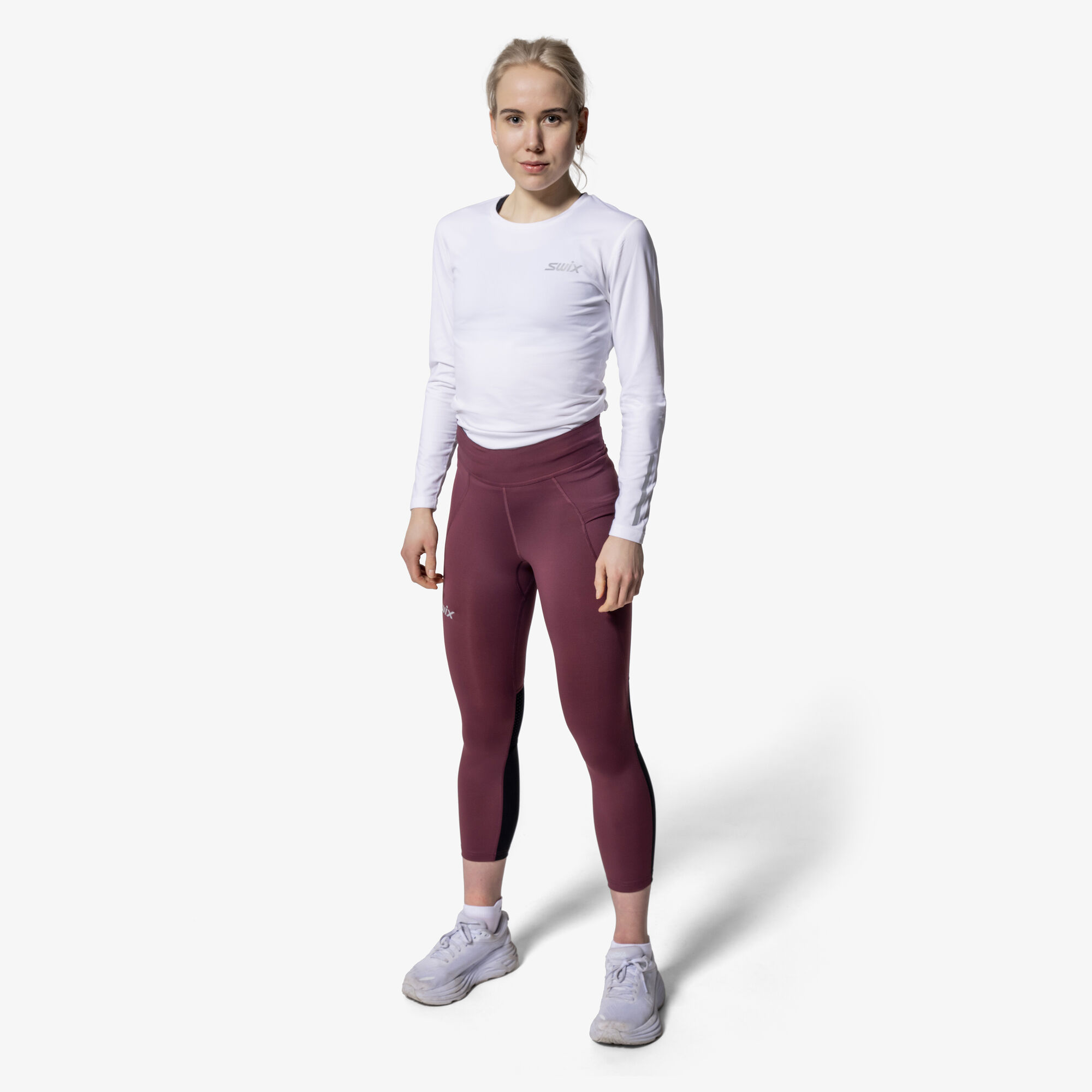 Swix PACE HIGH WAIST CROPPED TIGHTS W - 7/8 trikoot