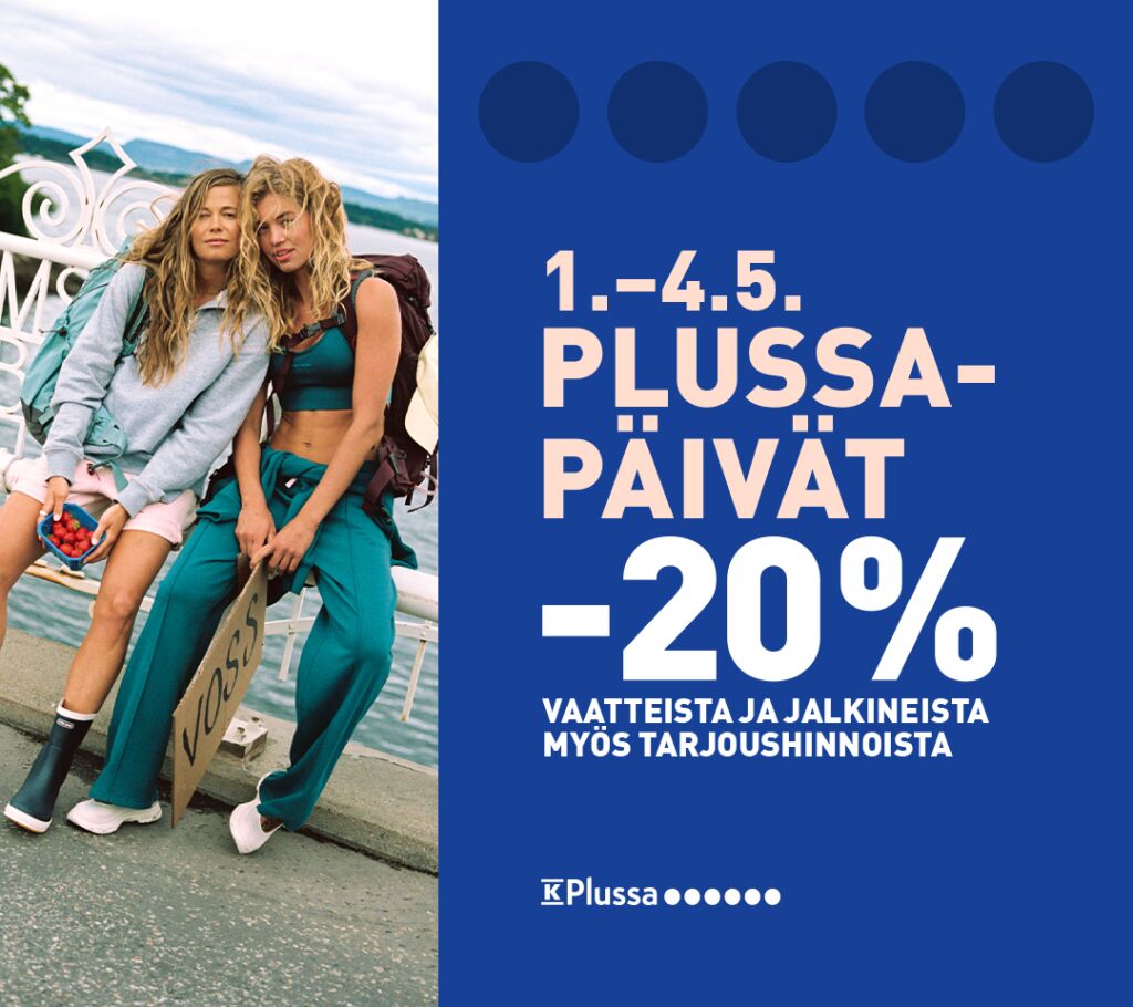 Plussapäivät Intersportissa.