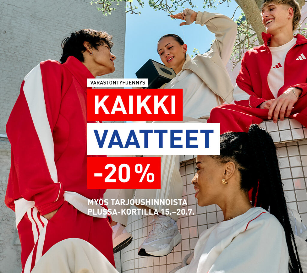 Kaikki vaatteet -20%